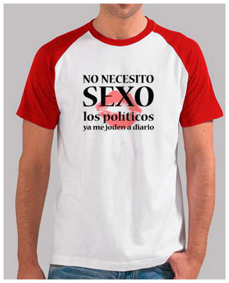 No necesito sexo - Camiseta tipo béisbol
