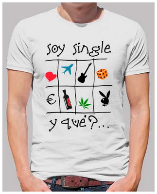 Soy single - Camiseta de manga corta
